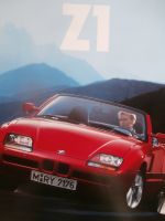 BMW Z1 Roadster Prospekt September 1990 Großformat