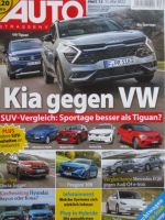 Auto Straßenverkehr 12/2022 VG: Kia Sportage 1.6T-GDI AWD vs. VW Tiguan 2.0TSI 4Motion,Dacia Jogger TCe 110