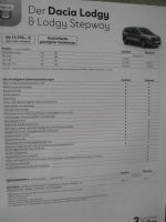 Dacia Lodgy & Stepway TCe 100 130 Blue dCi 115 Preisliste Januar 2021