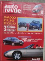 auto revue 11/1996 Audi Duo,Octavia 1.8SLX,Ka 1.3i,Primera 2.0SE,Scénic 1.6RT,Spider 3.0V6 L,Xedos 6 2.0i V6,Saxo VTS