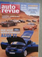 auto revue 6/1998 Audi TT Coupé, Renault Clio 1.6RT,Mercedes Benz CLK W208 Cabriolet,300M,Dauertest Octavia TDI SLX,