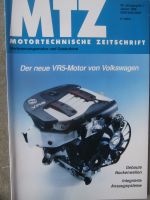 Motortechnische Zeitschrift 1/1998 VW VR5-Motor,6 Zylinder Reihenmotor Mercedes Benz M104