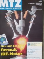 Motortechnische Zeitschrift 9/1999 Renault IDE Motor,740d Motor im E38,V6 Motor von VW,