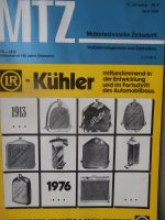 Motortechnische Zeitschrift 4/1976 Renault entwickelt F1 Motor,Opel Rennmotor,
