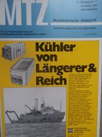 Motortechnische Zeitschrift 11/1980 MAN Viertaktmotor 20/27,Bootsdiesel Motorn von BMW Marine,