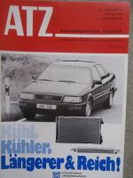 Automobil Technische Zeitschrift 2/1989 Opel Vectra A,Audi V8 Aggregatlagerung,
