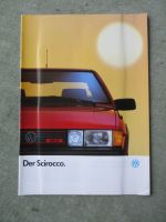 VW Scirocco (53b) GT +GTX +16V GT 16V 53kw 70kw 55kw 90kw 82kw 102kw Prospekt Januar 1988