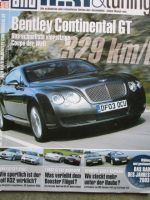 Auto Bild test & tuning 9/2003 Bentley Continental GT, AC Schnitzer ACS3 E46 Compact vs. Golf R32,Boxster Duell,C70 Cabrio
