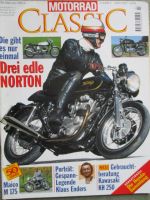 Motorrad Classic 3/1995 Maico M175,Ducati 350GTV,Kawasaki SA/KH250,Bastert 98 und 175,