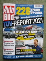 Auto Bild Tüv Report 2021 Sonderheft ix20, Colt,Adam,Mokka,Macan,E60,G30,F11,F45,F48,C3,W246,W169,Corsa