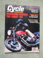 Cycle October 1981 Kawasaki KZ 1000J,Husqvarna 250CR,Yamaha XJ550H,Yamaha XJ650H