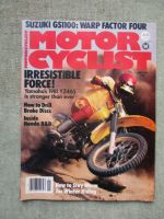 Motor Cyclist January 1981 Yamaha YZ465H,Suzuki GS1100EX,Honda NR500