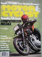 Motor Cyclist July 1981 Yamaha XJ 750 Seca,Honda XR200R,Triumph T140ES Bonneville