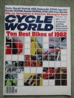 Cycle World November 1982 Ducati Pantah 600SL,Kawasaki KZ750N Spectre,KTM 500GS and MX Fourstroke,Honda CR250R