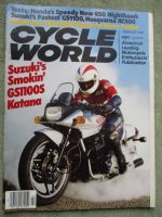 Cycle World February 1983 Suzuki GS1100S Katana,Husqvarna XC500,Honda 650 Nighthawk,Longterm Report Kawasaki KX250