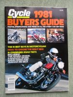 Cycle 1981 Buyers Guide Test BMW R100RT,Honda CB400T,Suzuki GS850GX,GS1100EX,GS650EX,Honda XR200R,CBX,CB750F