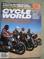 Cycle World September 1981 Honda CB750F vs. Yamaha 750 Seca vs. Kawasaki KZ750 vs. Suzuki GS750,