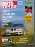 auto revue 7/1999 Alfa Romeo 156,Audi S8 4.2 V8,Audi S3,BMW Z3 1.8 und 2.0,Ford Ranger Pickup,Honda HR-V,