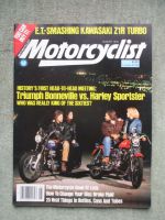 Motorcyclist August 1978 Triumph Bonneville vs. Harley Sportster,Kawasaki Z1R Turbo,