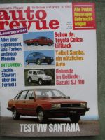auto revue 4/1982 Suzuki SJ410,Talbot Samba GL,VW Santana GL5, Toyota Celica Liftback XT2000,Lancia Stratos