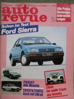 auto revue 11/1982 Toyota Tercel,BMW 525i E28 Test,Ford Sierra,VW Passat Modellübersicht,Clénet,Moto Guzzi California 850-T3