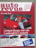 auto revue 10/1986 Lamborghini Countach, Porsche 928 S4, Toyota MR2,Opel Omega A, Ford Escort Turbo vs. Sierra RS Cosworth