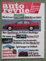 auto revue 9/1986 BMW M3 E30 mit 200ps,VW Golf2 Syncro 16V, Bertone Fiat x/19,Jensen Interceptor Series IV