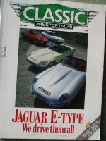 Classic and sportscar 7/1989 Jaguar E-Type,Mercedes Benz 230SL Pagode vs. Lancia Flaminia,Triumph Stag,Alfa GTV & GTV6