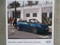 BMW Mini Cabrio F57 Sidewalk Edition One Cooper +S Januar 2020 Mappe NEU