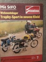 Der Deutsche Straßenverkehr 7/1971MZ Modelle ETS 125 150 Trophy Sport,Weferlinger Wohnanhänger,