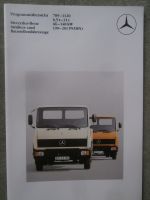 Mercedes Benz Straßen- und Baustellenfahrzeuge 709-1120 6,5t-11t 66-148kw Februar 1984