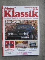 Motor Klassik 12/1989 Iso Grifo 7L,Borgward P100,Morgan Plus 8,BMW R2,