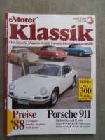 Motor Klassik 3/1988 Porsche 911 wird 25 Jahre,Ballot 2LT und 2 LTS,BMW 3200CS von 1964,