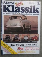 Motor Klassik 2/1987 Lloyd 600 vs. 2CV vs. Isetta vs. Goggo vs. Keinschnittger,Mercedes OM67,OM 355LA,VW 1200
