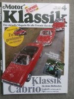 Motor Klassik 4/1987 Zündapp KS601,DKW 3=6 Roadster, OM67,OM355LA,Tschaika Staatscabriolet,Glas S 1304 Cabrio vs. NSU