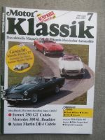 Motor Klassik 7/1987 Ferrari 250GT Cabrio vs. 300SL Roadster vs. Aston Martin DB4 Cabrio,