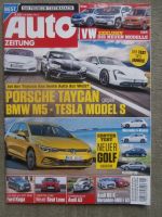 Auto Zeitung 5/2020 M5 F90 Competition vs. Taycan Turbo S vs. Tesla Model S Performance,F40 vs. i30 vs. A-Klasse vs- Golf8