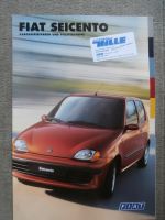 Fiat Seicento Karossierfarben und Polsterstoffe Katalog März 1999