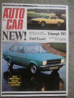 Autocar 25.1.1975 Ford Escort,Triumph TR7,Fiat Lada 1200,Bedford Dormobile Land Cruiser luxury motor caravan,