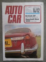 Autocar 13.7.1972 Jaguar XJ12,Vauxhall Viva 1800,Triumph 2.5PI,Fiat 130 coupé,VW Beach Buggy,Lotus,