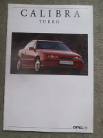 Opel Calibra Turbo 2.0i 16V 4x4 150kw/204PS Prospekt Februar 1992