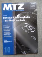 Motortechnische Zeitschrift 10/2006 Audi T-FSI Motor 1,8lmit 110 und 118kw,Horch Achtzylinder Reihenmotoren