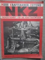 Neue Kraftfahrer Zeitung Nr. 8/1940 Anordnung der Vergaser in Registerbauart beim 2,5l Adler,