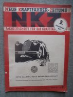 Neue Kraftfahrer Zeitung Nr. 8/1939 Lastwagen und Omnibusse,Büssing Nag Fahrgestell,125 ccm NSU