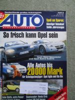 Auto Straßenverkehr 9/2001 Opel Speedster vs. Astra G Cabrio,Mercedes C32AMG T W203,Sebring 2.7,Civic 1.4i vs. Golf4 1.6