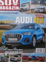 SUV Magazin 2/2019 Range Rover Evoque,BMW X7 xDrive40i,Cherokee 2.2 Multijet2,Mcan,VW T-Cross,V60 Cross Country,