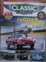 Classic & Sports Cars 11/2011 Jaguar E-Type 50.Geburtstag Spezial Dossier,2CV,Fiat 500,Shelby Cobra,Napier-Railton