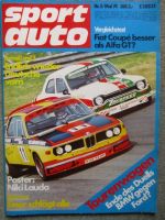 sport auto 5/1974 Vergleichstest Fiat 128SL vs. Alfa 1300GT J,Renault 5 Elf-Pokal
