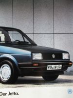 VW Jetta Typ16E Prospekt 40kw 55kw 66kw 79kw 82kw +Diesel 40kw 51kw +Carat Katalog August 1985