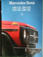 Mercedes Benz 240GD 300GD 230GE 280GE Prospekt Mai 1986 W460